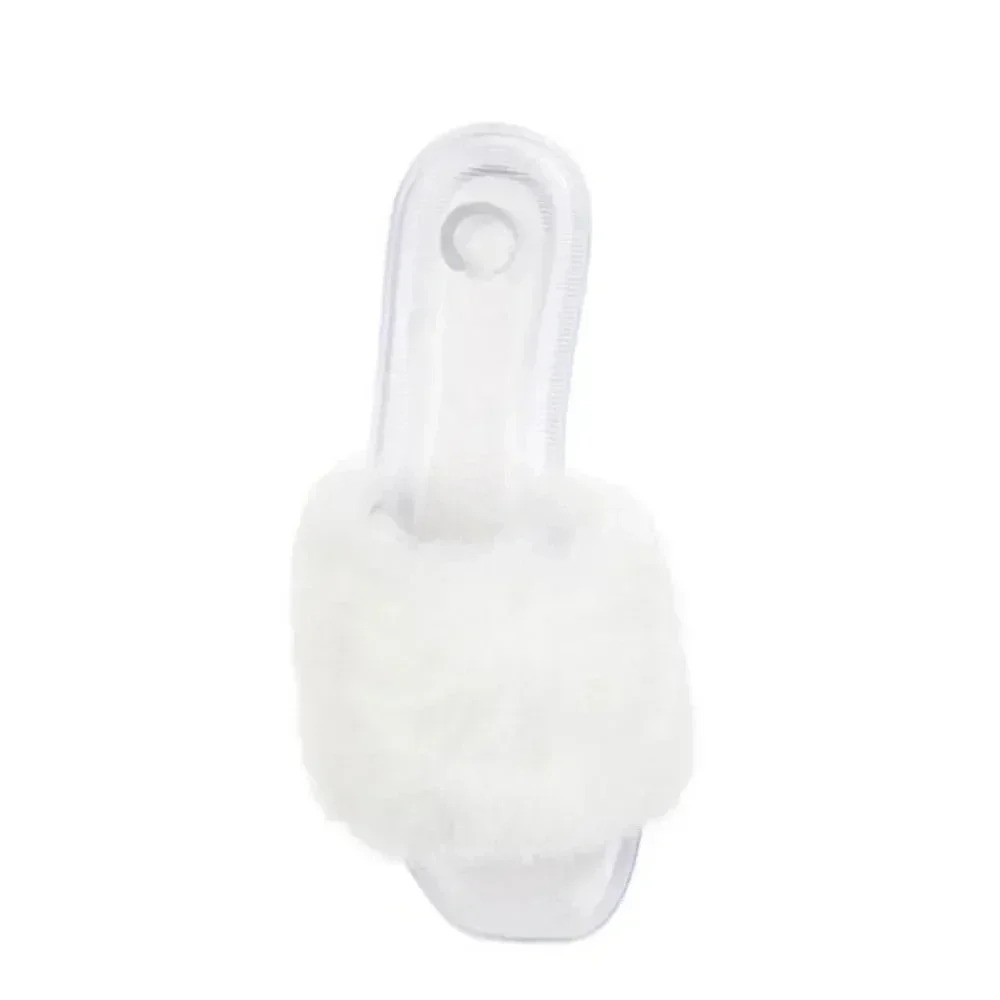 Journee Collection Faux Fur Dusk Slide Sandal Size 7